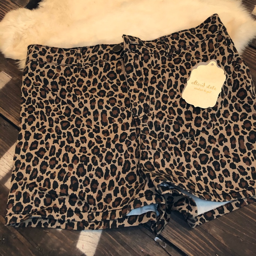 Altar’d State Leopard Shorts